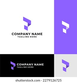 Letter P logo icon design template elements - vector sign