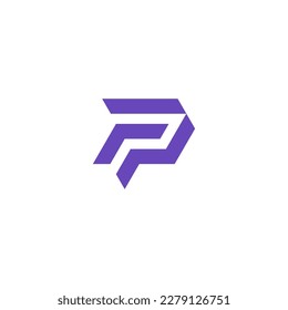 Elementos de la plantilla de diseño del icono del logotipo de la letra P - signo del vector