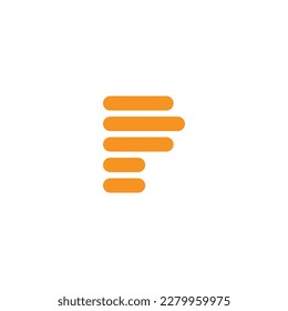 Design-Vorlagenelemente für das Logo des Buchstaben P
