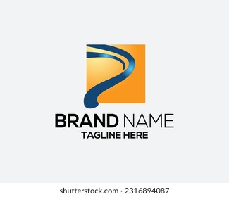 Letter P logo icon design template elements