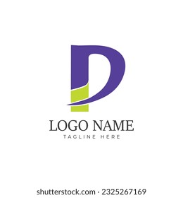 Letter P Logo Icon Design Template Stock Vector 