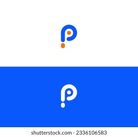 Letter P logo icon design template elements.