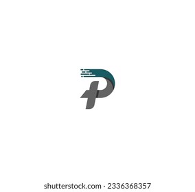 Letter P logo icon design template elements. 3D Colorful P letter logo.