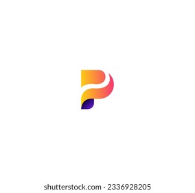 Letter P logo icon design template elements.