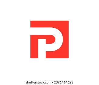 Letter P logo icon design template elements