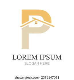 Letter P logo icon design template elements