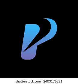 Letter P logo icon design template elements