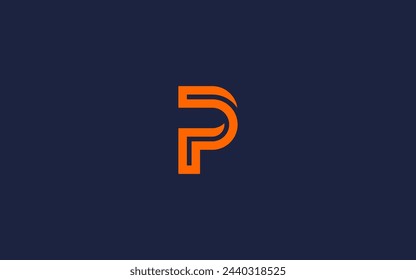 letra p logo icono diseño vector diseño plantilla inspiración