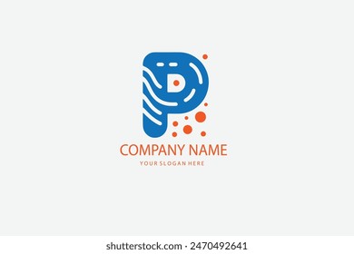 Letter P logo icon design template elements