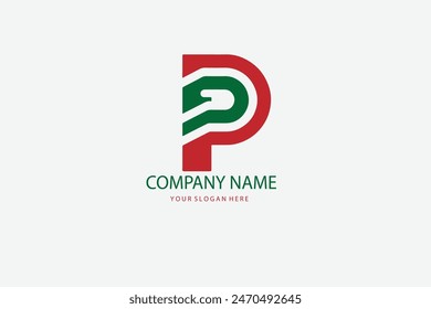 Letter P logo icon design template elements