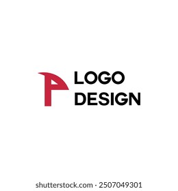 Plantilla de diseño de icono de logotipo P letra