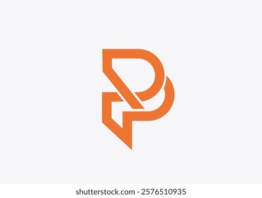 Letter P logo icon design template elements.Abstract Initial Letter P Logo Design Template Element