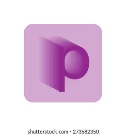 Letter P logo icon design template elements. Vector illustration 