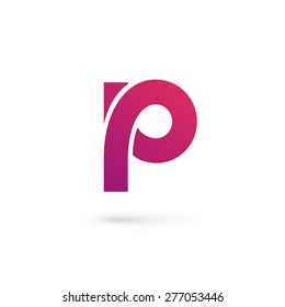 Letter P logo icon design template elements 