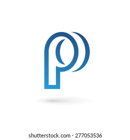 Letter P logo icon design template elements 