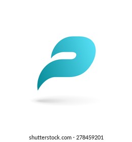 Letter P logo icon design template elements
