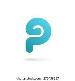 Letter P logo icon design template elements
