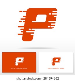 Letter P logo icon design template elements - Illustration.
Letter P logo icon design - vector sign. Business card templates.