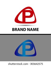 Letter P logo icon design template elements - vector sign
