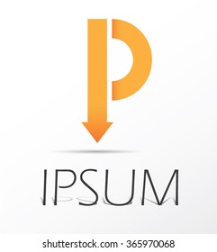 Letter P logo icon design template elements, logo design