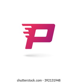 Letter P logo icon design template elements