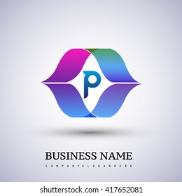 letter P logo icon design template elements for your application or company identity.