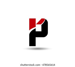Letter P logo icon design template elements
