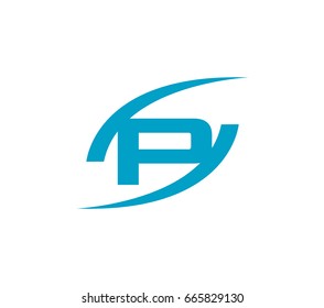 Letter p logo icon design template elements

