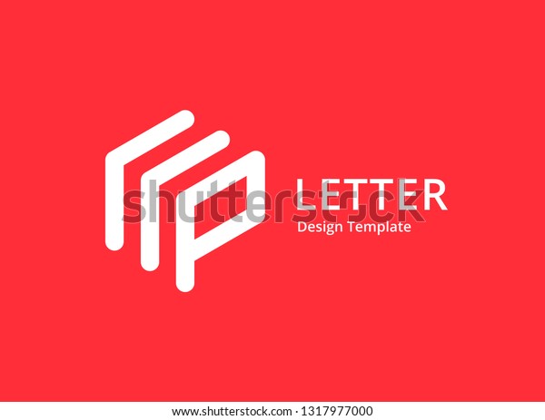 Letter P logo icon\
design template\
elements