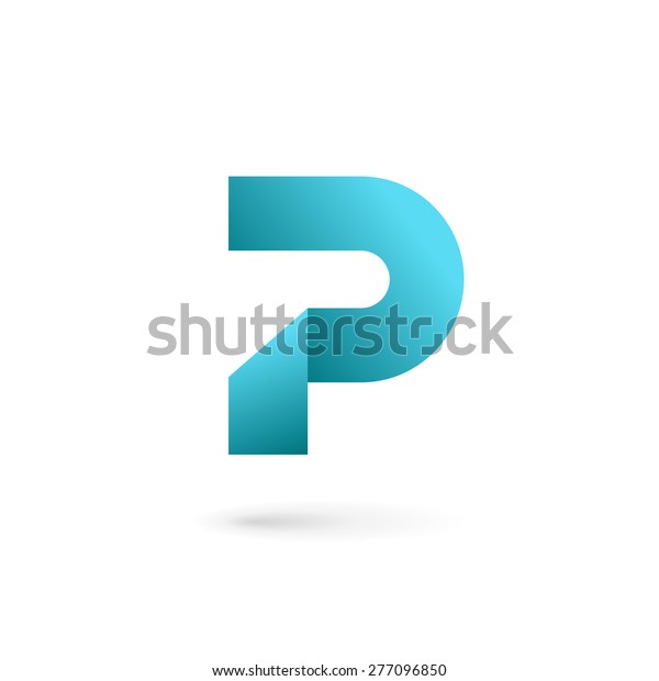 Letter P logo icon\
design template elements\
