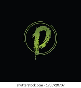 Icono del logotipo de la letra P y plantilla de diseño vectorial.