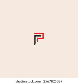 Letter P logo icon flat vector design.