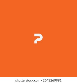 Letter P logo icon flat vector design