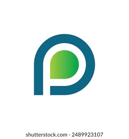 letter p logo Icon and template