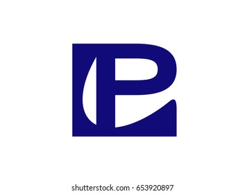 Letter P logo icon template element 