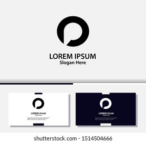 Letter P logo and icon, vector design template.EPS10