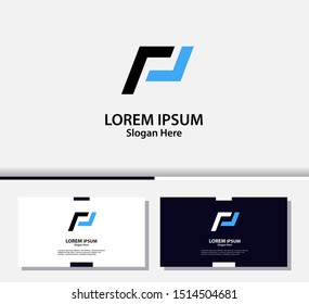 Letter P logo and icon, vector design template.EPS10