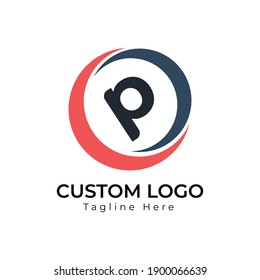 Letter P logo icon vector design template elements
