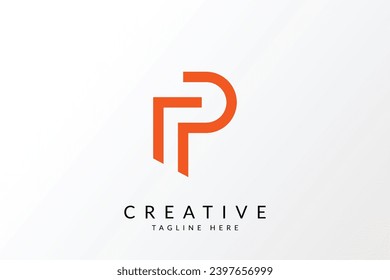 Letter P logo icon vector illustration.