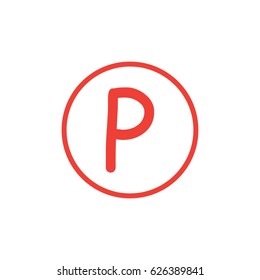 Letter P logo icon vector design template elements