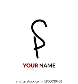 Letter P logo initial for personal branding
