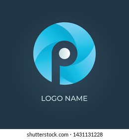 Letter "P" logo isolated. Alphabet vector