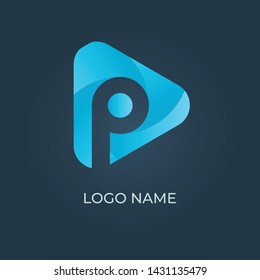 Letter "P" logo isolated. Alphabet vector