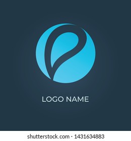 Letter "P" logo isolated. Alphabet vector image