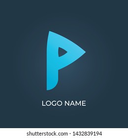 Letter "P" logo isolated. Alphabet vector