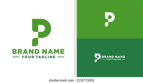 SCHREIBEN P LOGO LEAF EDITABLE