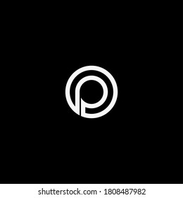 Letter P Logo Luxury design vector template Linear. Type Character Symbol Logotype
