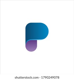 letter P logo modern concept vector illustration