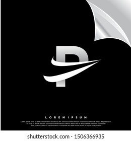 letter P logo. modern design. vector icon illustration