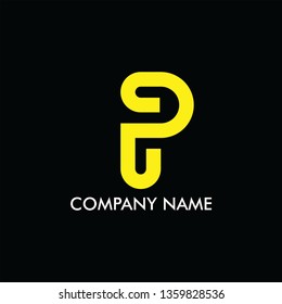 letter P logo is modern, free vector